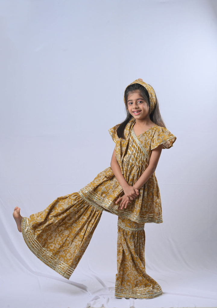 Mustard Dream Sharara | Made To Order