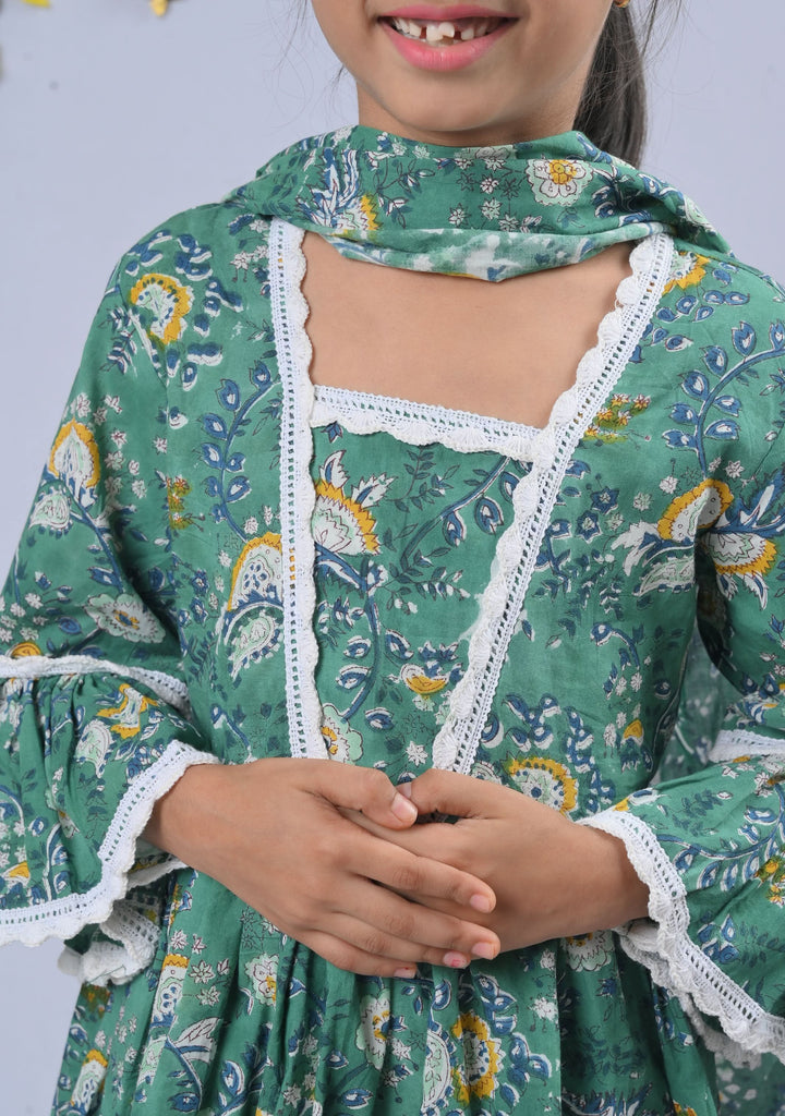 Sea Green Love Sharara | Made To Order