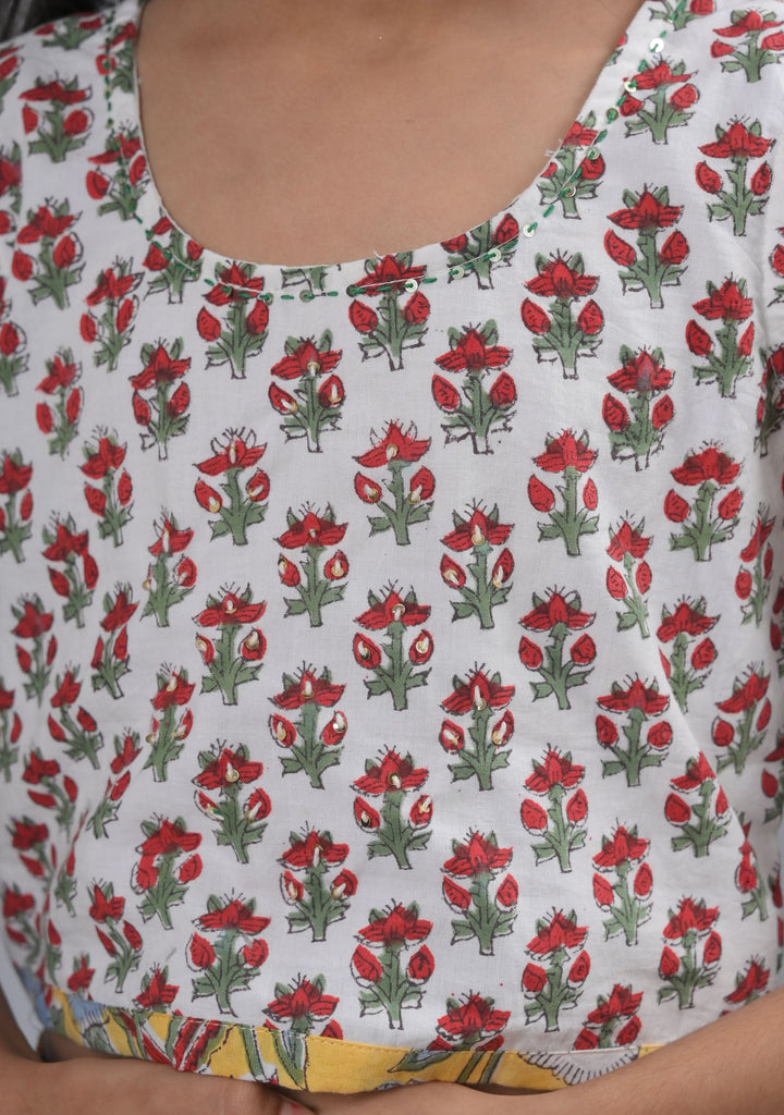 Marigold Top & Frill Skirt set | Made To Order