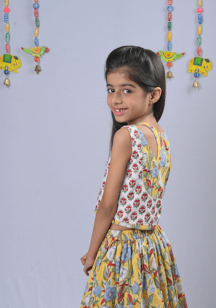 Marigold Top & Frill Skirt set | Made To Order