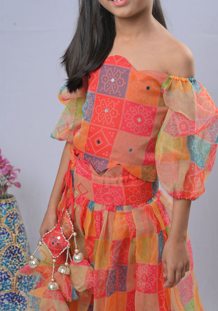 Carnival of love Scalloped Top and Skirt Set | Made To Order