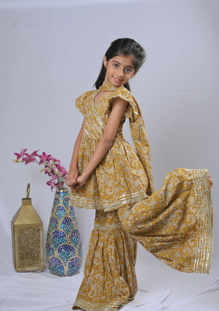 Mustard Dream Sharara | Made To Order