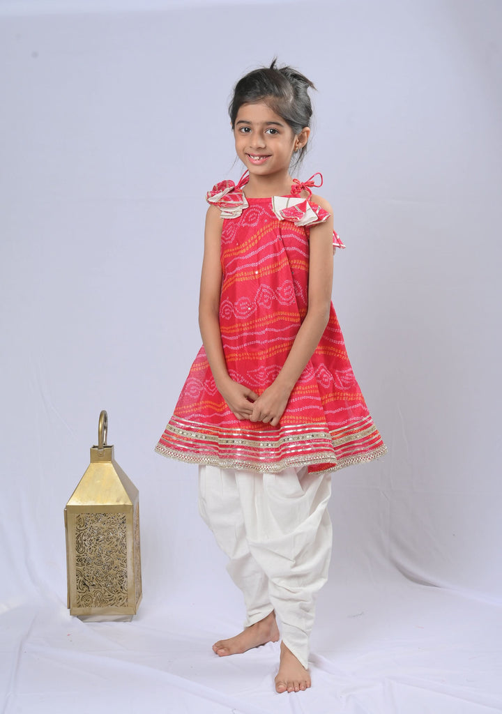 Rani Rangeela Dhoti Set with tassles | Made To Order