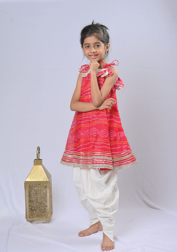 Rani Rangeela Dhoti Set with tassles | Made To Order