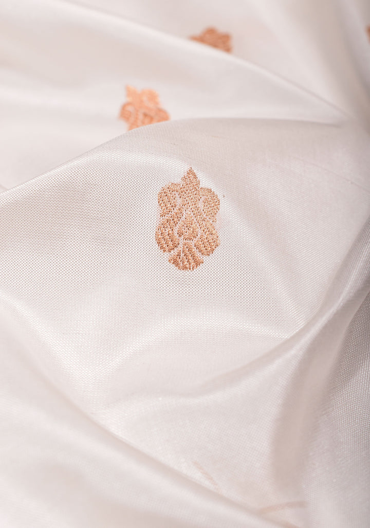 Tricolor Banarasi Pure Katan Silk saree with Blue Blouse piece | SILK MARK CERTIFIED