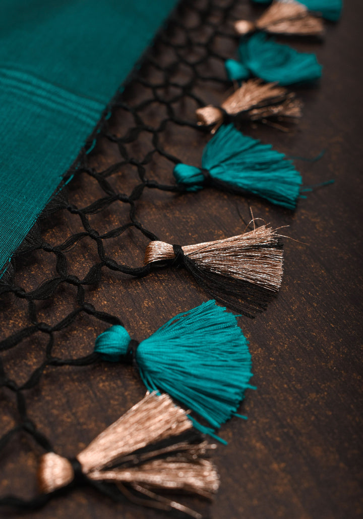 Rama Green Intricate Banarasi Katan silk saree with Meenakari Jaal  | SILK MARK CERTIFIED