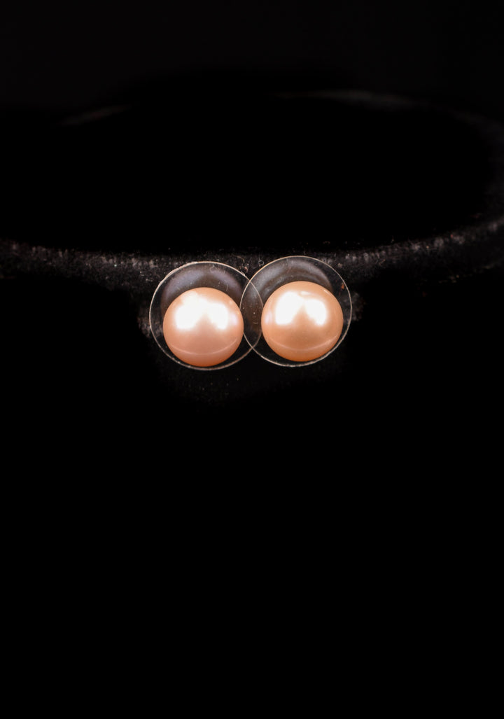 Triple Strand Freshwater Oval Shaped Multicolor Necklace Set