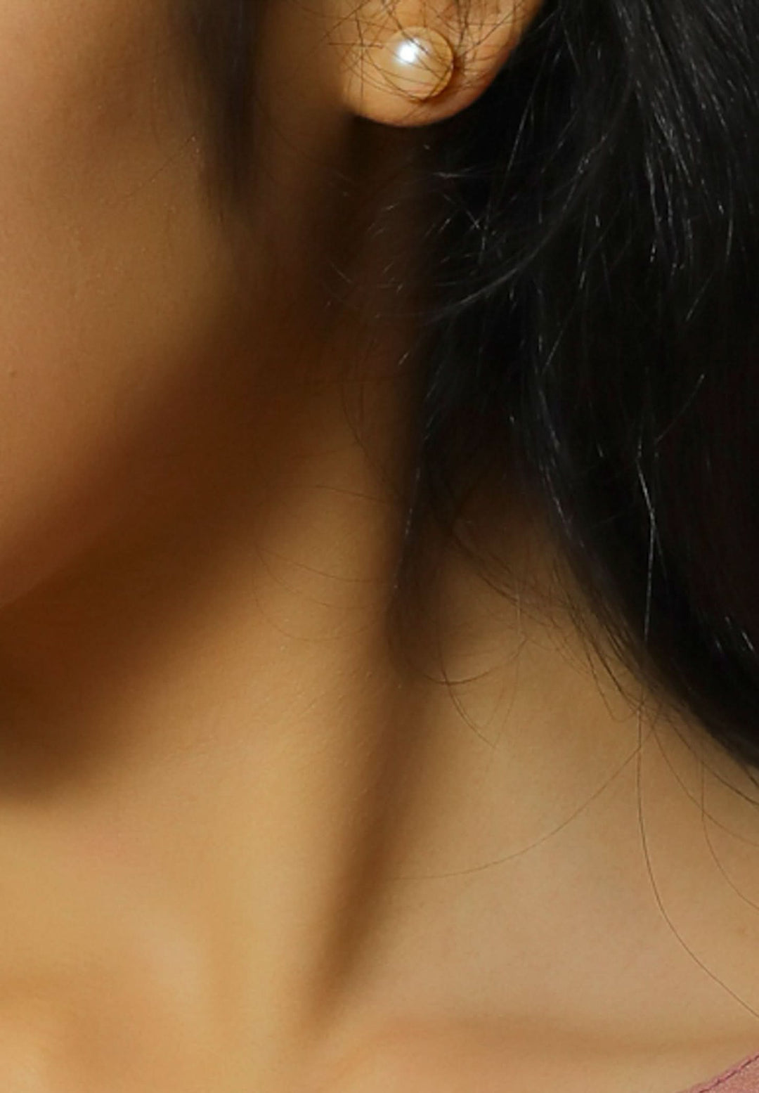 Blush Pearl 9 mm AA Quality Pure Pearl Stud Earrings