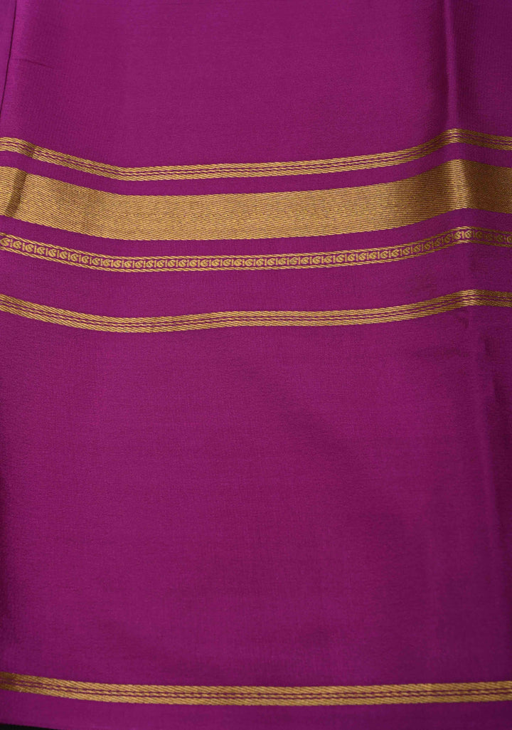 Beau Blue Pure Mysore Crepe Silk Sarees with Floral Digital Print and Fancy Borders | SILK MARK CERTIFIED