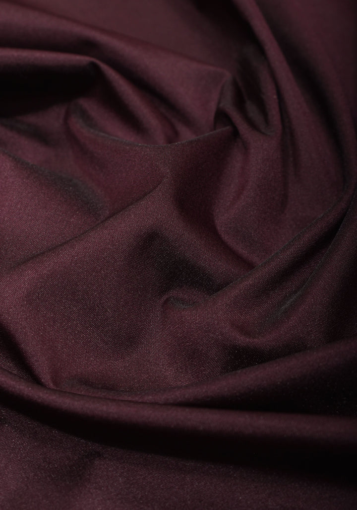 Brown Art Silk Saree with Two Color Temple Border