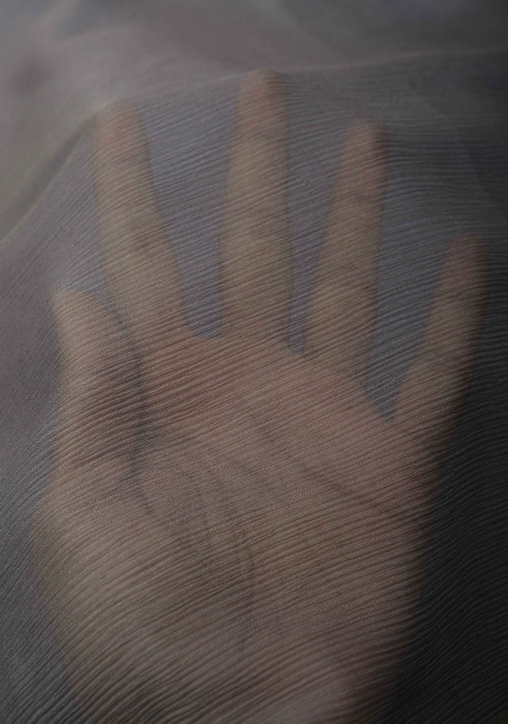 Multicolor Bollywood style ombré pure chiffon saree , No Blouse Piece