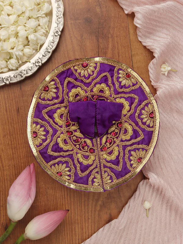 Purple Divya Raas Laddu Gopal Poshak