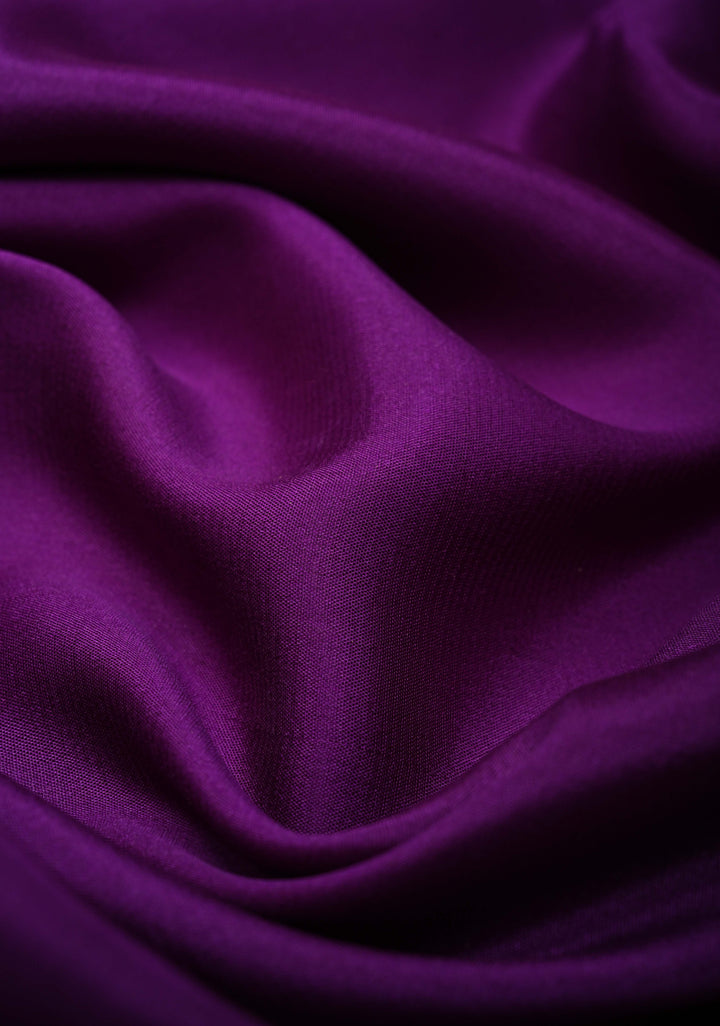 Purple and Pink Mysore silk Saree with Contrast Zari Border in KSIC Grade Thickness| SILK MARK CERTIFIED