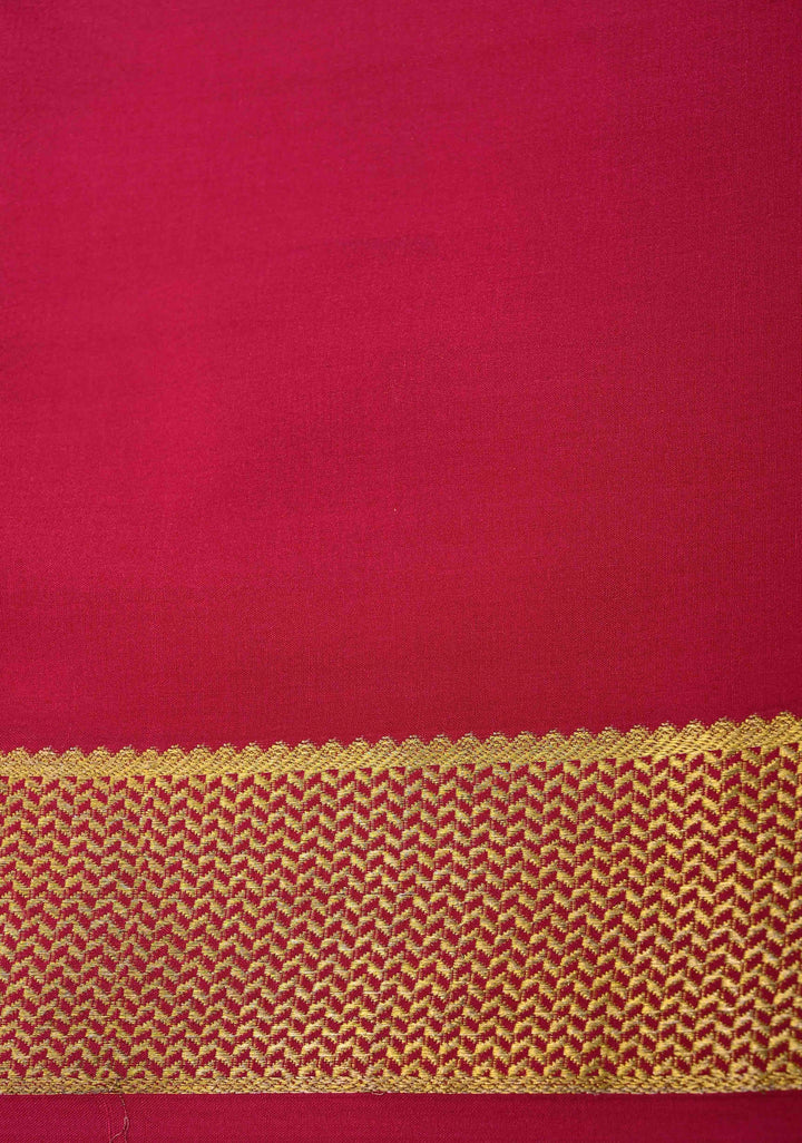 Mustard Yellow Mysore Silk Saree with Zari borders in Ksic Grade thickness | SILK MARK CERTIFIED