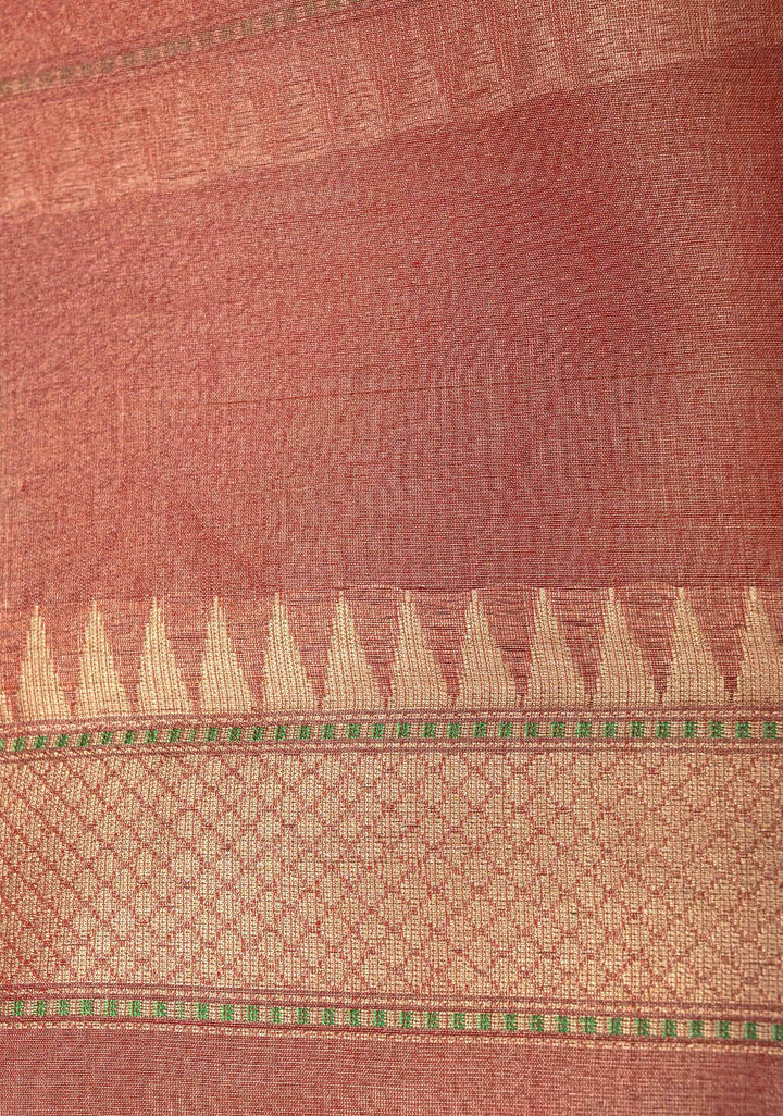 Pale lime green Pure Banarasi Tissue Organza Silk Saree with Sona Rupa Buttas and Meenakari Kadiyal Zari Border | SILK MARK CERTIFIED