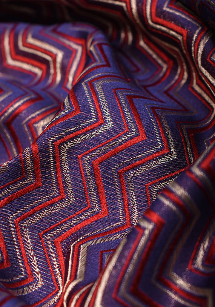 Banarasi Zari Brocade Pure Katan Silk Saree in Purple| SILK MARK CERTIFIED