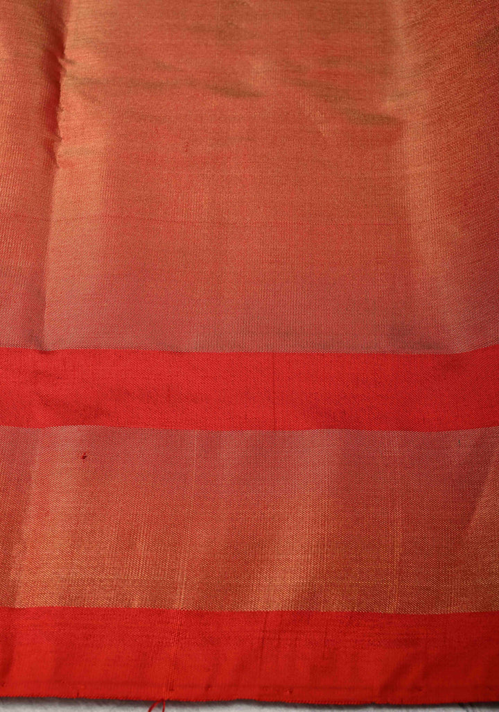 Ikkat Pochampally Pure Silk Tissue Saree with Patola Design and Tissue Border | SILK MARK CERTIFIED