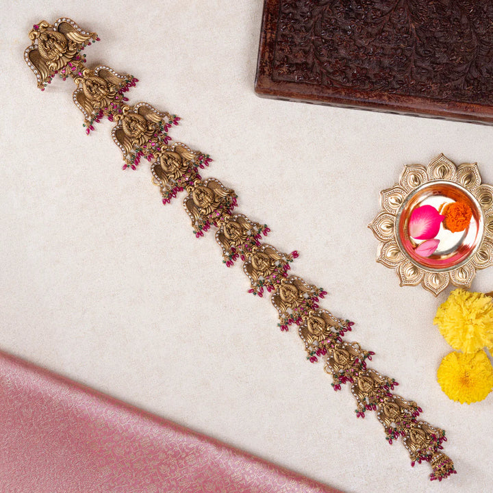 Pure 92.5 Silver, Gold Plated Berundeshwari Jada