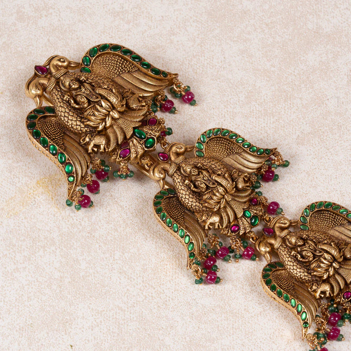 Pure 92.5 Silver, Gold Plated Berundeshwari Jada