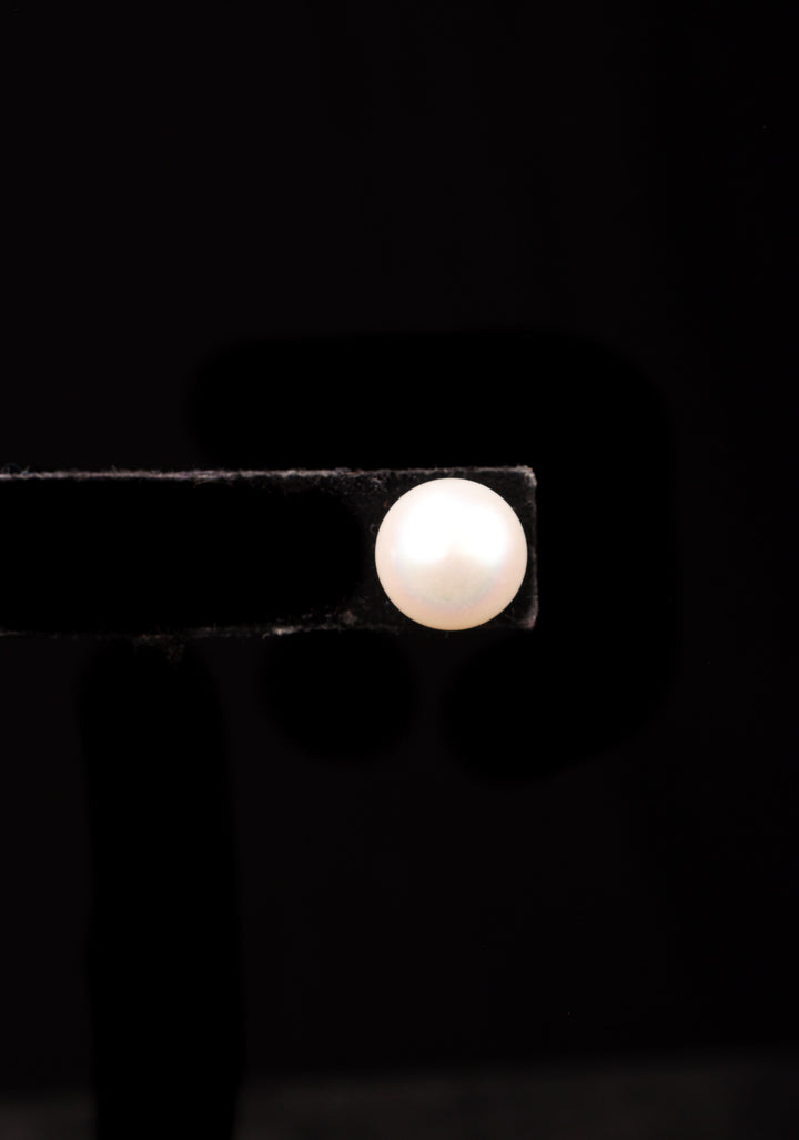 2 in 1 Big and Small 2 side Freshwater White Pearl Studs
