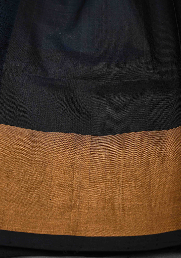 Greenish Teal Uppada Handloom Silk Saree with Sona Rupa Buttas and Pallu | SILK MARK CERTIFIED