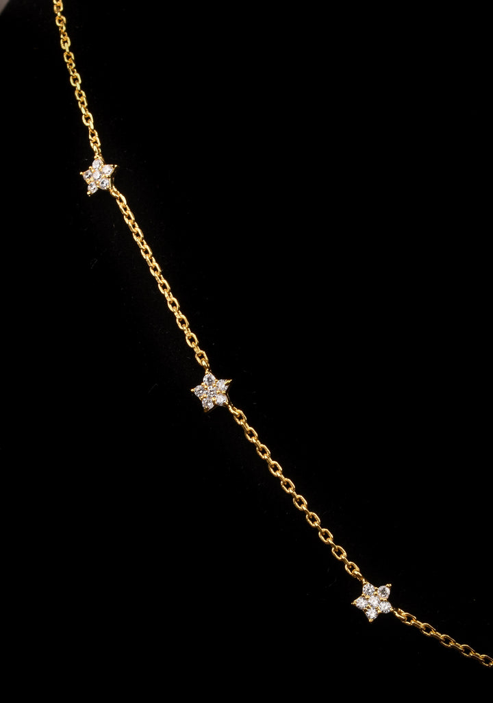 92.5 Silver 7 star constellation  Necklace Set with Matching Ring and Earrings