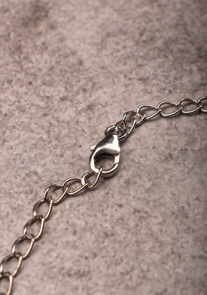 925 Silver Elegant 2-Stranded Mangalsutra Bracelet with Black Beads