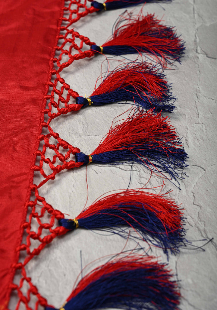 Midnight Purple Pochampally Ikkat Pure Silk Saree with Floral Jaal and Contrast Border | SILK MARK CERTIFIED