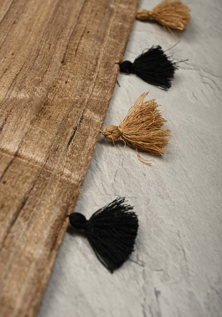 Natural Color Authentic Madhubani hand painting on Geecha Tussar Silk Saree| SILK MARK CERTIFIED