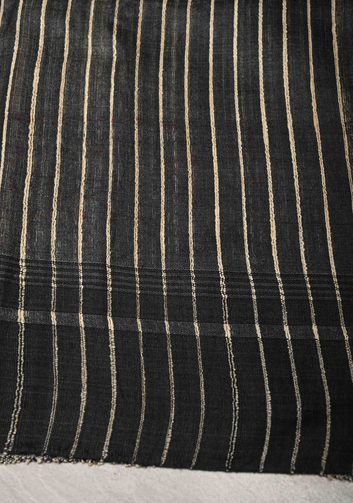 Beige Desi Tussar Madhubani Hand-Painted Saree  | SILK MARK CERTIFIED