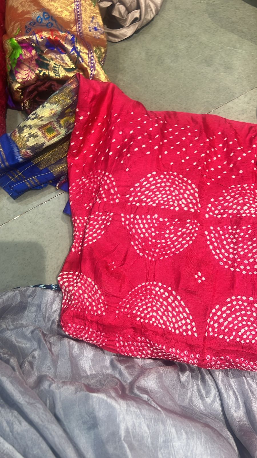 Raspberry Patola ikkat saree with sarkam bandhej Pure Silk | SILK MARK CERTIFIED