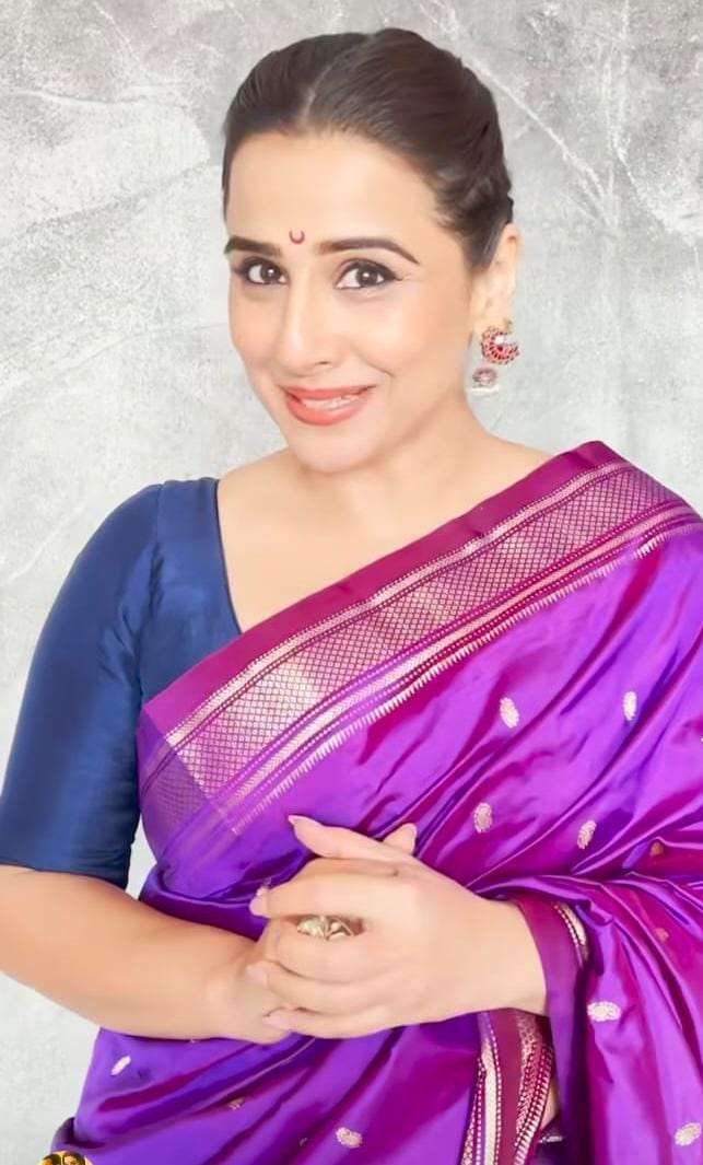 Authentic Purple Yeola Paithani Handloom Silk Saree with Zari Buttis-Borders and Peacock Motifs on Pallu | SILK MARK CERTIFIED