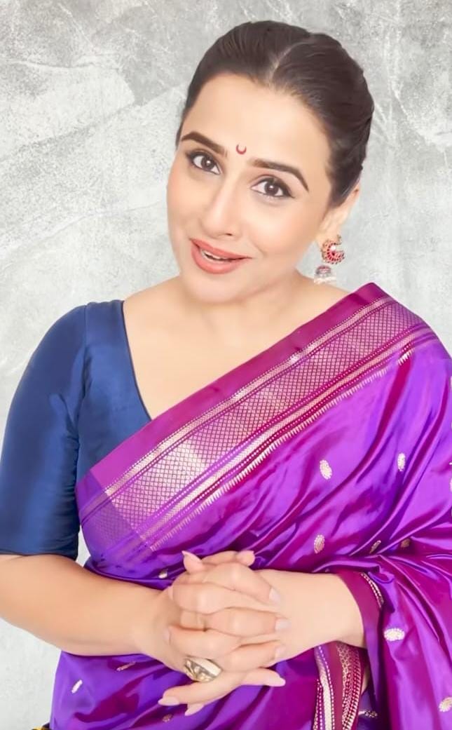 Authentic Purple Yeola Paithani Handloom Silk Saree with Zari Buttis-Borders and Peacock Motifs on Pallu | SILK MARK CERTIFIED