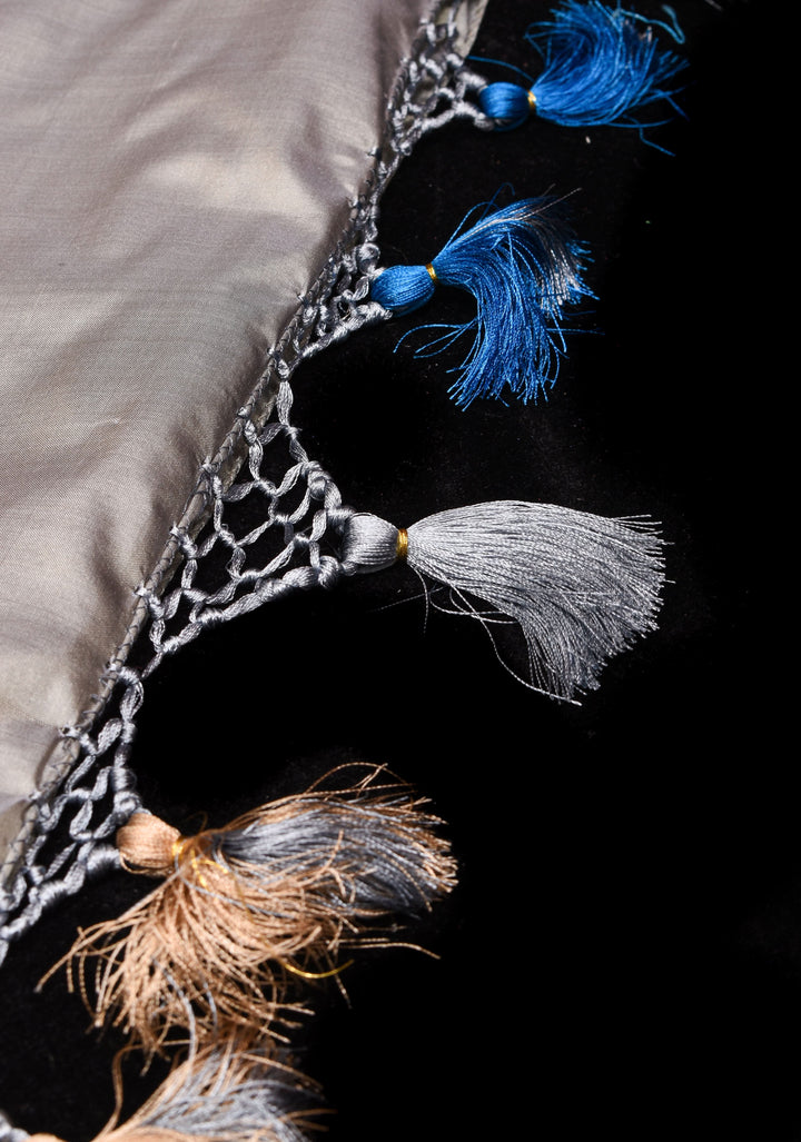 Dewy Green Banarasi Katan Silk Saree with Meenakari Floral border and Pallu | SILK MARK CERTIFIED