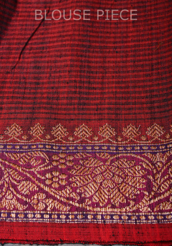 Black Dupion Banarasi Silk Saree with short width borders | SILK MARK CERTIFIED