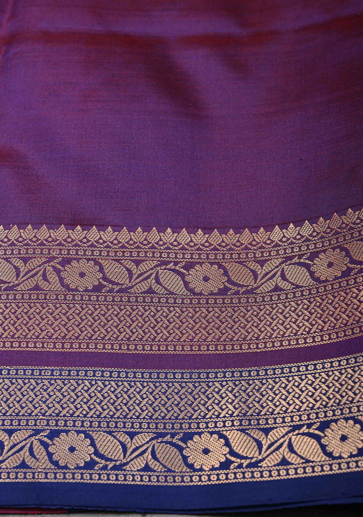 Red Pure Banarasi Katan Silk Saree with Chunri Buttis and Zari Border | SILK MARK CERTIFIED