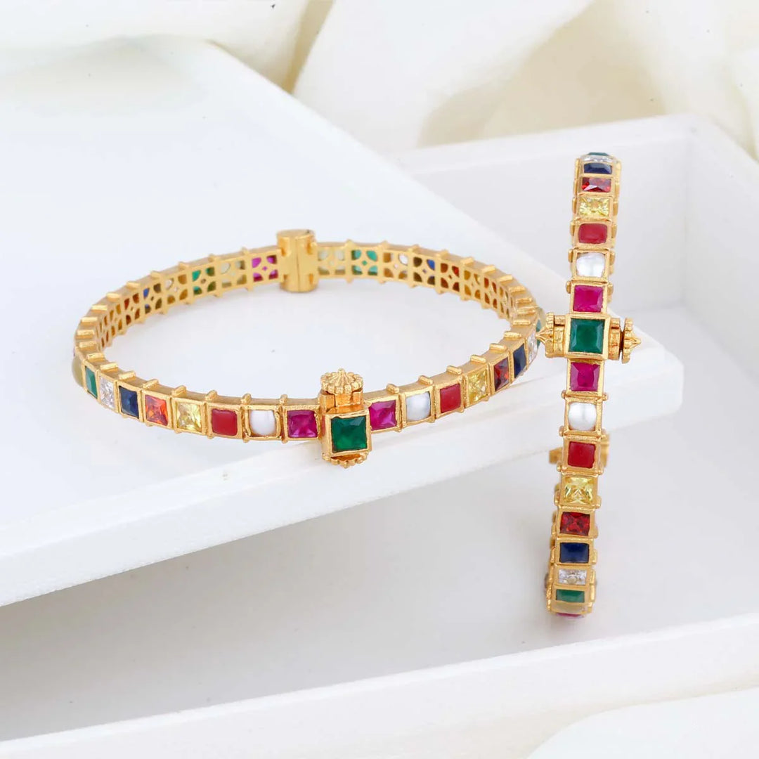92.5 Ashrith Stone Pair Bangles