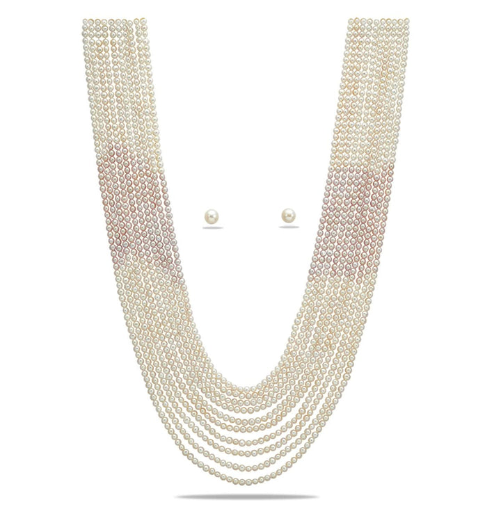 10 strands Adorable Multicolor Pearl Necklace Set