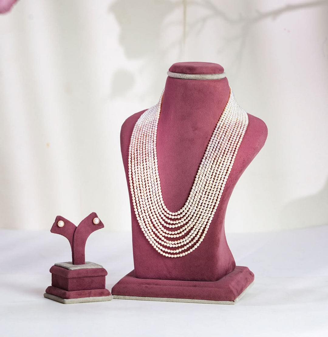 10 strands Adorable Multicolor Pearl Necklace Set