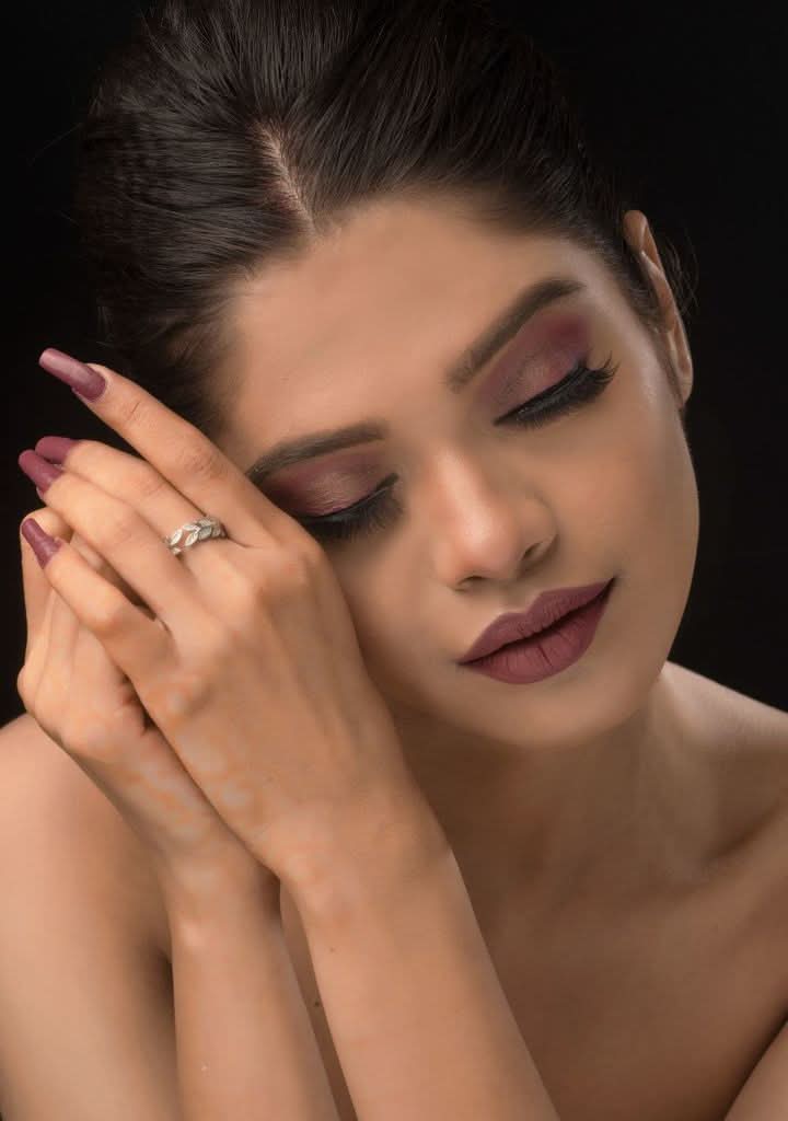 925 Silver Leafy Embrace Adjustable size finger ring, fits most | Shobitam Jewelry