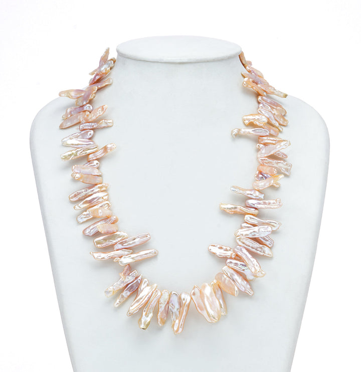 Freshwater Pink fancy Pearl Necklace Set