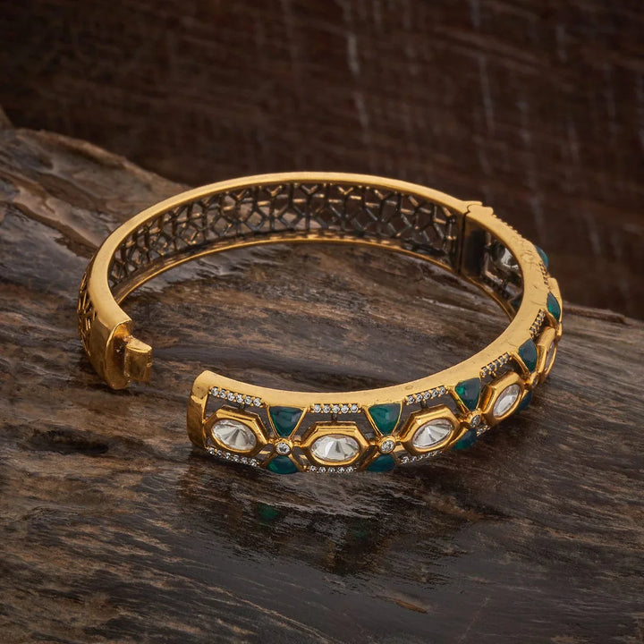 Victorian Design Kundan Stones Adjustable kadaa - Single Piece