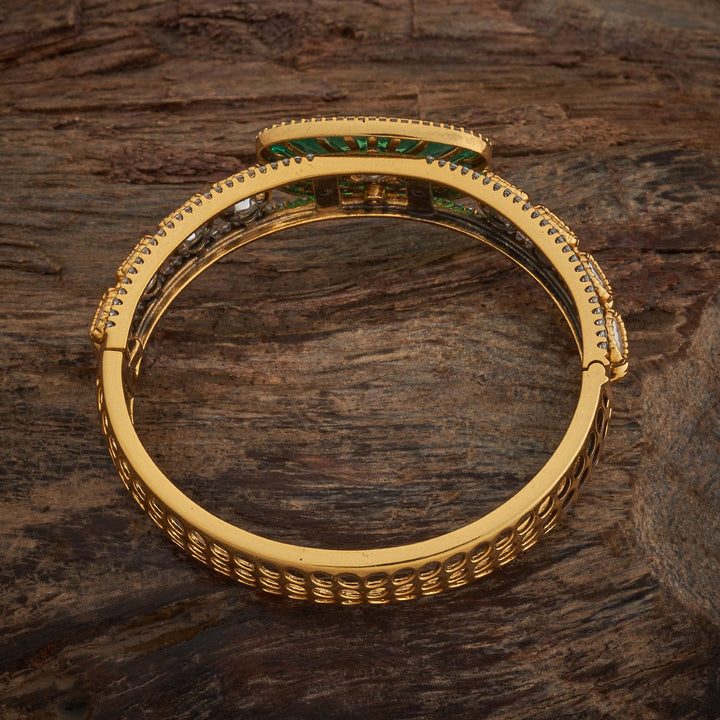 Victorian-plated Kundan with Stones Details Openable kadaa - Single Piece