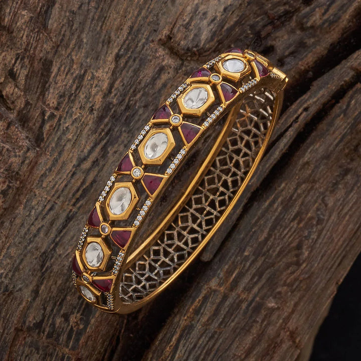 Victorian Design Kundan Stones Adjustable kadaa - Single Piece