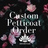 Custom Matching Satin Petticoat