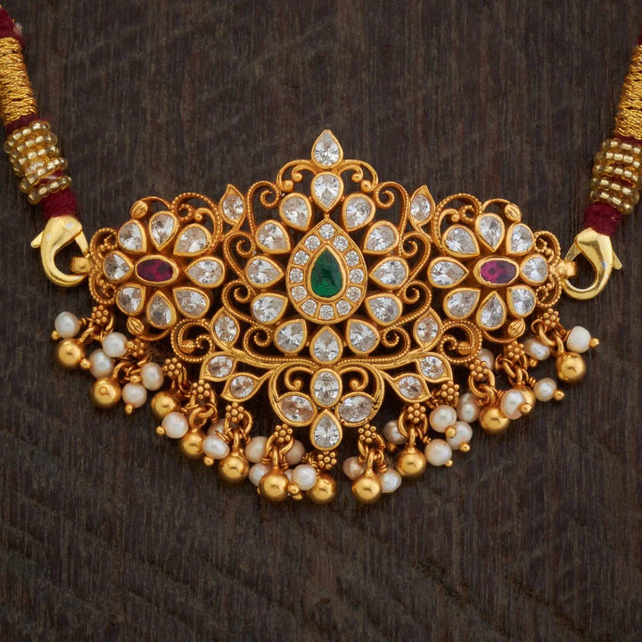 92.5 Pure Silver Flower Design Temple Bajuband