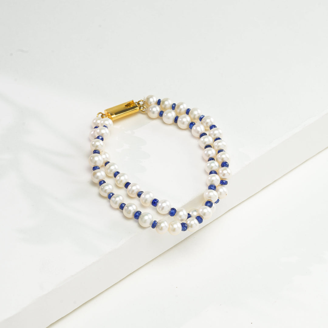 Ethereal Emerald Pearl Bracelets