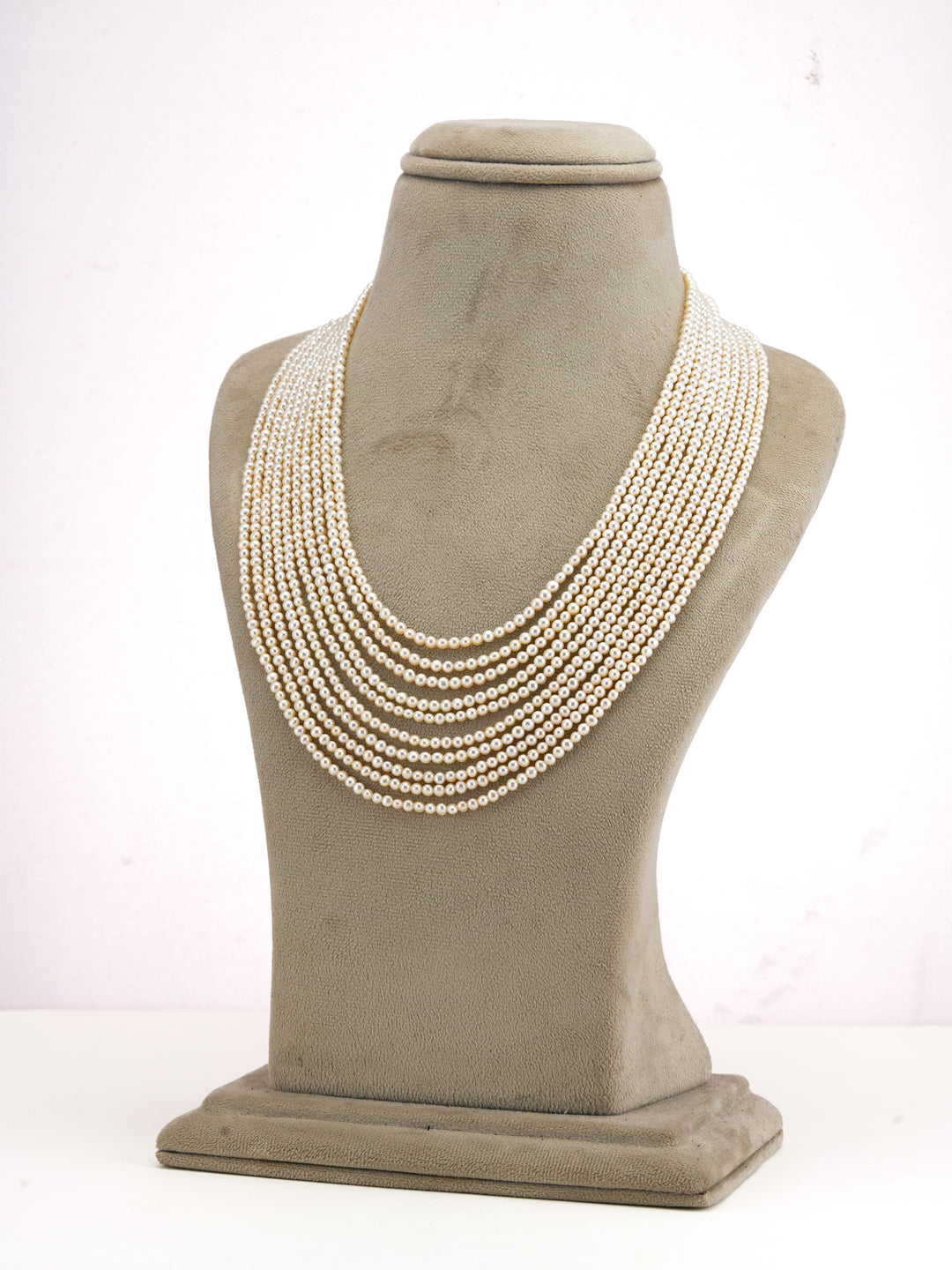10 strands Adorable White Real Pearls Necklace