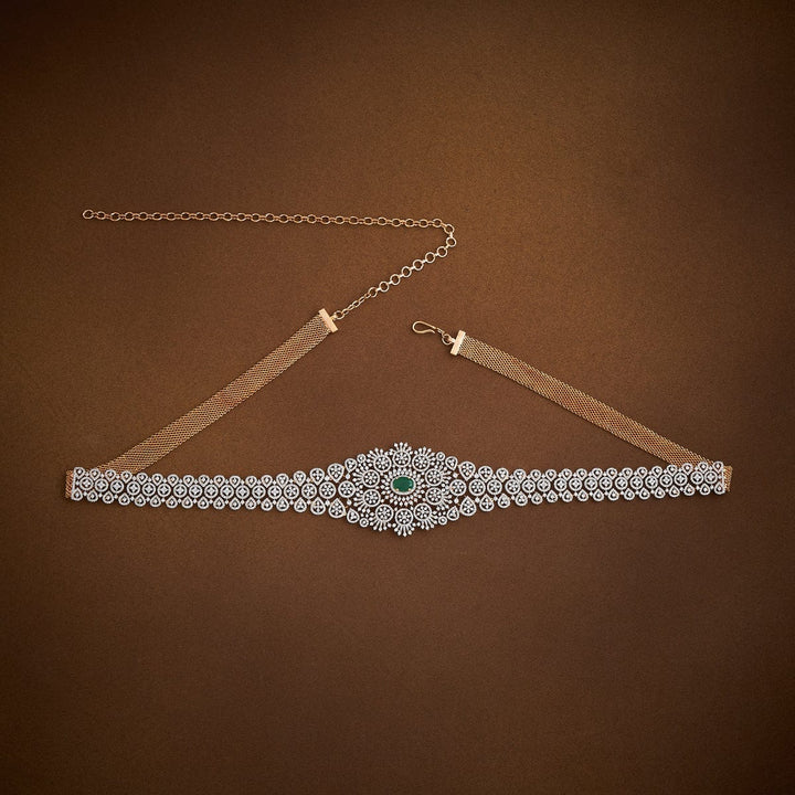 Sparkling Zircon Waist Belt and Adjustable Chain