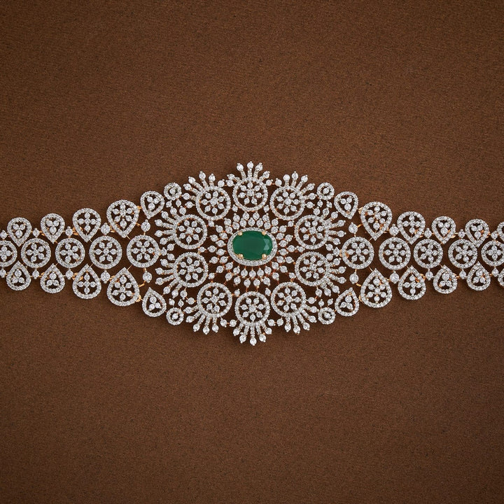 Sparkling Zircon Waist Belt and Adjustable Chain